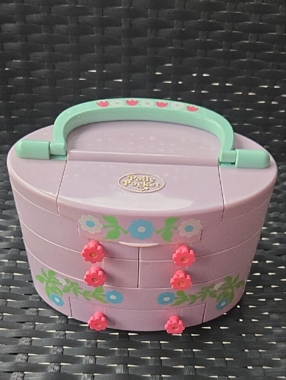✨🌸1991 VTG Bluebird Polly Pocket Pullout Playhouse Jewelry Box Compact Only 🌸✨
